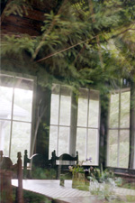 reflection photo of lunch with camille