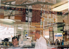 Norman's Barbershop Reflection Photo