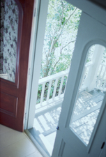 photo of an open door