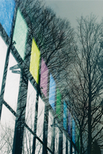 Reflection Colored Glass