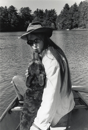 photo of Amy with dog Jake